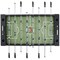 55" Foosball Table, Standard Size Indoor Soccer Game Table with Balls and Cup Holders